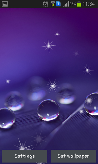Download livewallpaper Water drops for Android.