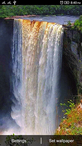 Download livewallpaper Waterfall 3D by World Live Wallpaper for Android.