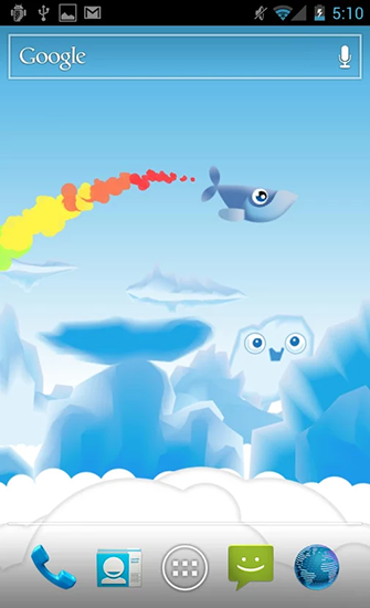 Download Whale trail free Vector livewallpaper for Android phone and tablet.