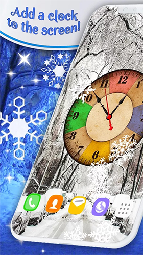 Winter snow by 3D HD Moving Live Wallpapers Magic Touch Clocks apk - free download.