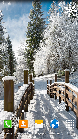 Download livewallpaper Winter landscapes for Android.
