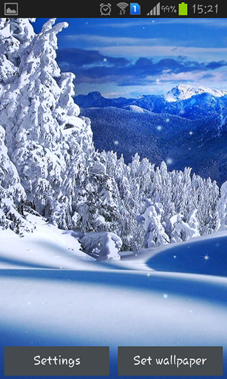 Download livewallpaper Winter nature for Android.