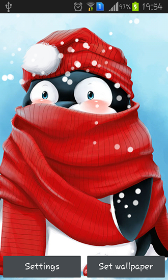 Download Winter penguin free Interactive livewallpaper for Android phone and tablet.