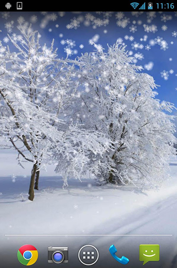 Download livewallpaper Winter: Snow by Orchid for Android.