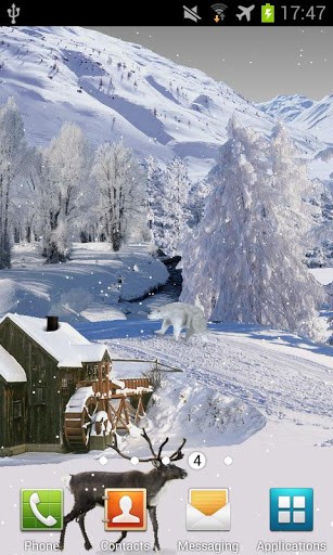 Download Winter white free Holidays livewallpaper for Android phone and tablet.