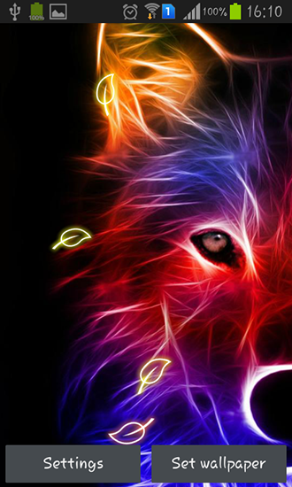 Download livewallpaper Wolf for Android.