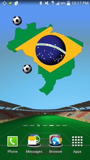 Download livewallpaper Brazil: World cup for Android.
