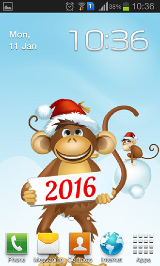 Download livewallpaper Year of the monkey for Android.
