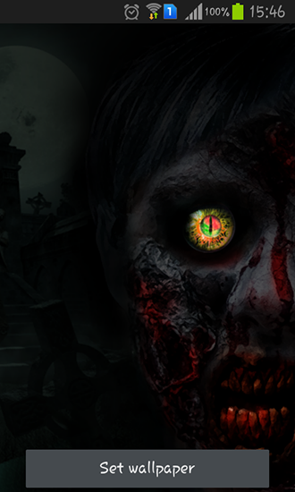 Download livewallpaper Zombie eye for Android.