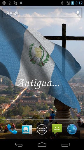 3D flag of Guatemala apk - free download.