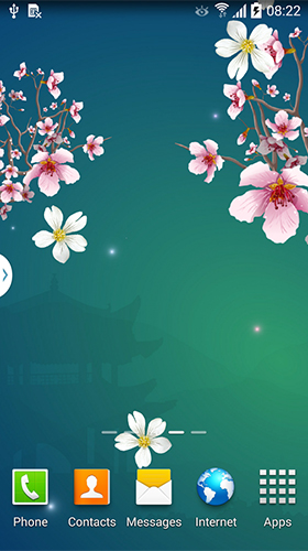 Screenshots of the live wallpaper Abstract sakura for Android phone or tablet.