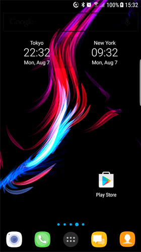 Screenshots of the live wallpaper AMOLED for Android phone or tablet.