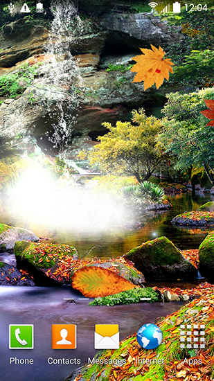 Autumn waterfall 3D apk - free download.