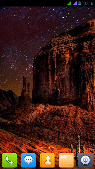 Screenshots of the live wallpaper Beautiful Desert for Android phone or tablet.