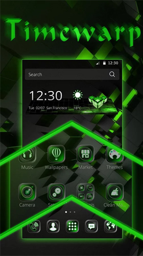 Screenshots of the live wallpaper Black technology for Android phone or tablet.