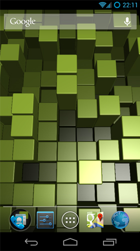Screenshots of the live wallpaper Blox by Fabmax for Android phone or tablet.