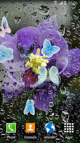Screenshots of the live wallpaper Butterfly by Live Wallpapers 3D for Android phone or tablet.