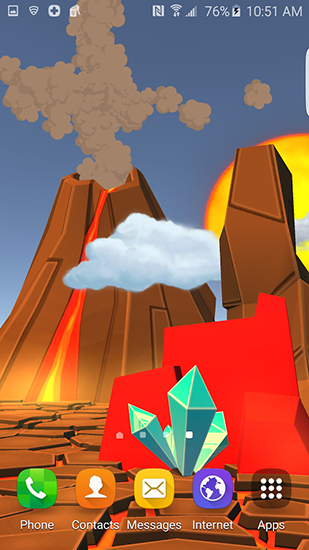 Cartoon volcano 3D apk - free download.