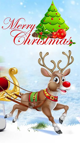 Screenshots of the live wallpaper Christmas Santa for Android phone or tablet.