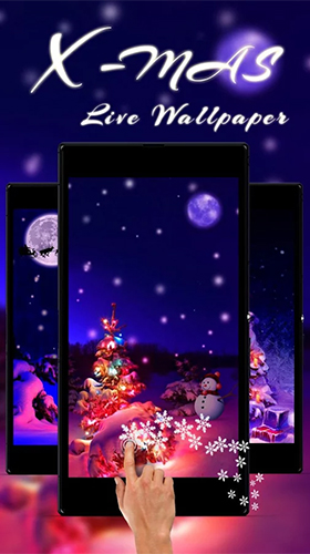 Screenshots of the live wallpaper Christmas tree by Live Wallpaper Workshop for Android phone or tablet.