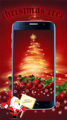 Screenshots of the live wallpaper Christmas tree by Live Wallpapers Studio Theme for Android phone or tablet.