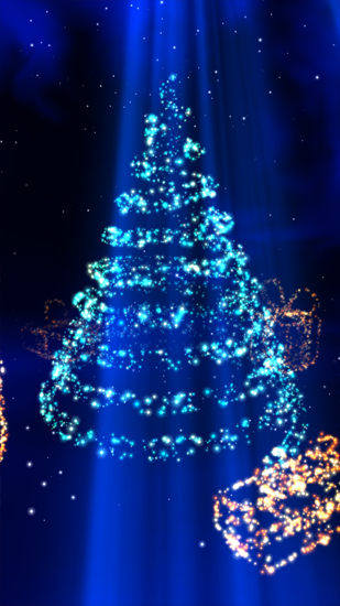 Screenshots of the live wallpaper Christmas for Android phone or tablet.