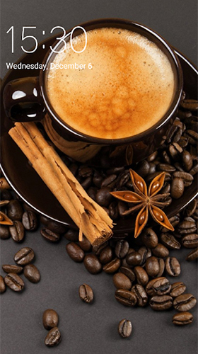 Screenshots of the live wallpaper Coffee by Niceforapps for Android phone or tablet.