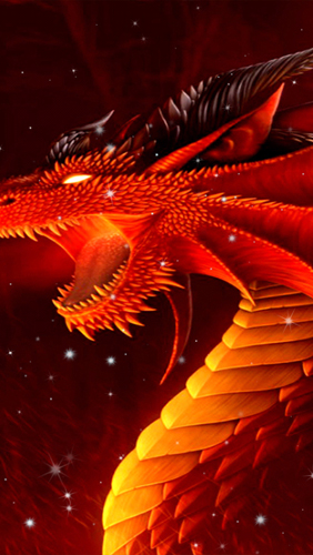 Screenshots of the live wallpaper Dragon for Android phone or tablet.