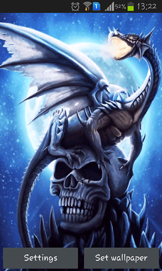 Dragon on skull apk - free download.