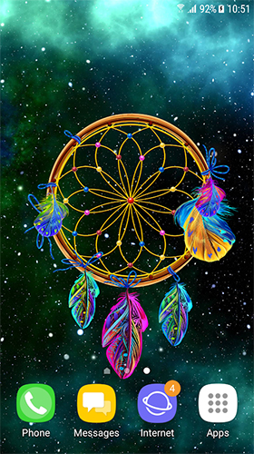 Screenshots of the live wallpaper Dreamcatcher by BlackBird Wallpapers for Android phone or tablet.