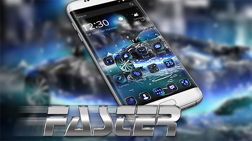 Screenshots of the live wallpaper Fast theme for Android phone or tablet.