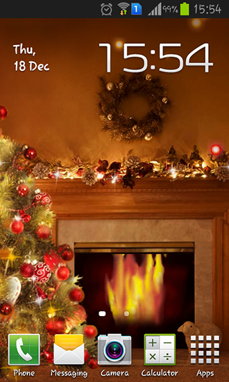 Fireplace New Year 2015 apk - free download.