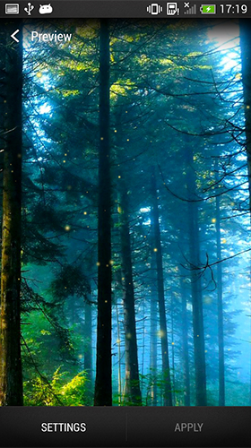Screenshots of the live wallpaper Forest by Wallpapers and Backgrounds Live for Android phone or tablet.