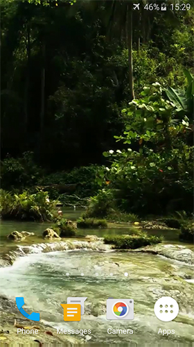 Screenshots of the live wallpaper Forest stream for Android phone or tablet.