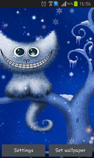 Funny Christmas kitten and his smile apk - free download.