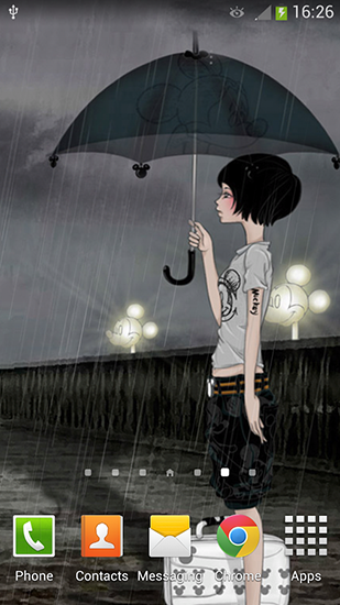 Girl and rainy day apk - free download.
