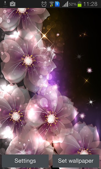Glowing flowers by Creative factory wallpapers apk - free download.