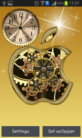 Golden apple clock apk - free download.