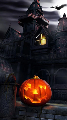 Screenshots of the live wallpaper Halloween by Art LWP for Android phone or tablet.