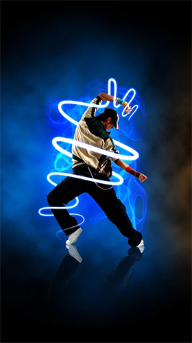 Screenshots of the live wallpaper Hip Hop dance for Android phone or tablet.