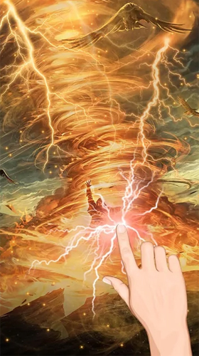 Screenshots of the live wallpaper Live lightning storm for Android phone or tablet.