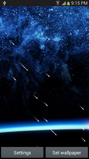 Meteor shower by Top live wallpapers hq apk - free download.