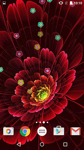 Neon flowers by Phoenix Live Wallpapers apk - free download.