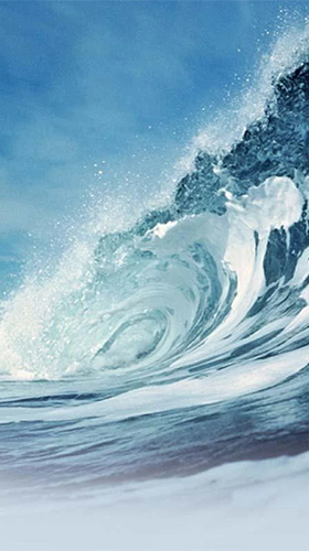 Screenshots of the live wallpaper Ocean waves by Fusion Wallpaper for Android phone or tablet.