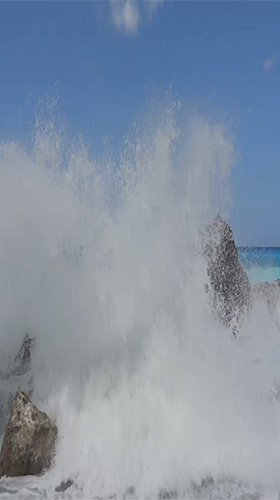 Screenshots of the live wallpaper Ocean waves by mathias stavrou for Android phone or tablet.