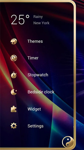 Screenshots of the live wallpaper Power go сlock for Android phone or tablet.