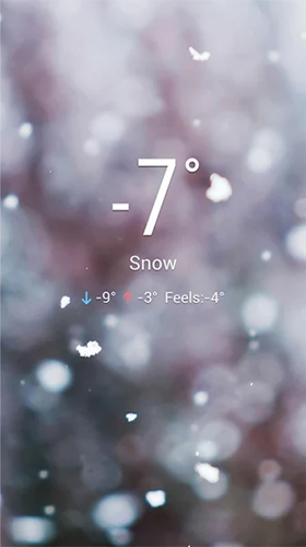 Screenshots of the live wallpaper Real Time Weather for Android phone or tablet.