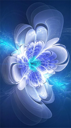 Screenshots of the live wallpaper Shining flowers for Android phone or tablet.