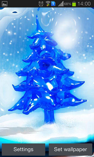 Snowy Christmas tree HD apk - free download.