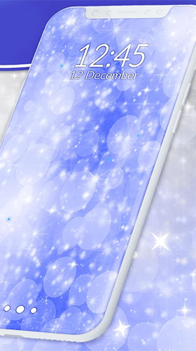 Screenshots of the live wallpaper Sparkling glitter for Android phone or tablet.